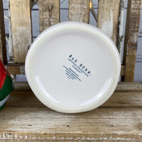 🎄 Rae Dunn “Deck The Halls” Canister w/ Elf Hat Topper – Christmas Decor - Picture 8 of 9